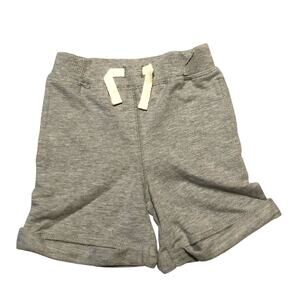 Gerber Baby Gray Drawstring Elastic Waist Sweat Shorts Sz 12M